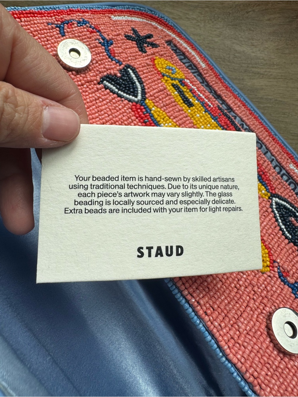 STAUD Staudines Tommy Beaded Bag - Picture 2 of 8